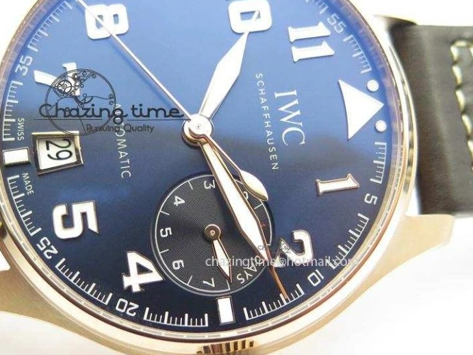 MIROTIME 0108 Big Pilot IW500909 RG ZF 1:1 Best Edition Le Petit Prince On Brown Leather Strap A Breathable 7293